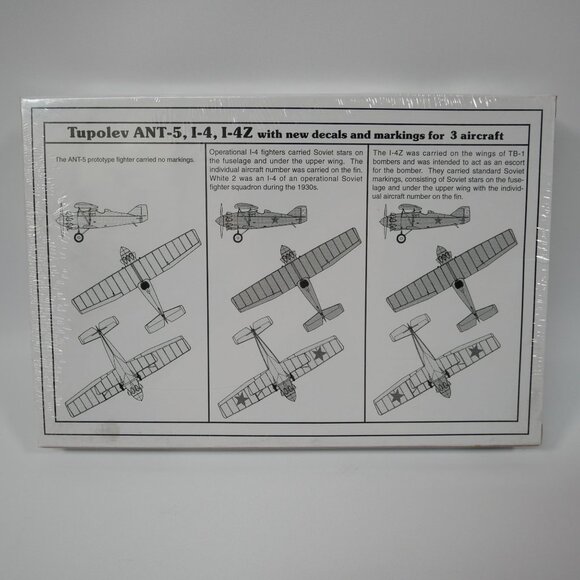 Tupolev ANT-5 I-4 I-4Z 1/72 Scale Model Kit By Encore Models NIB Classic - Picture 6 of 6